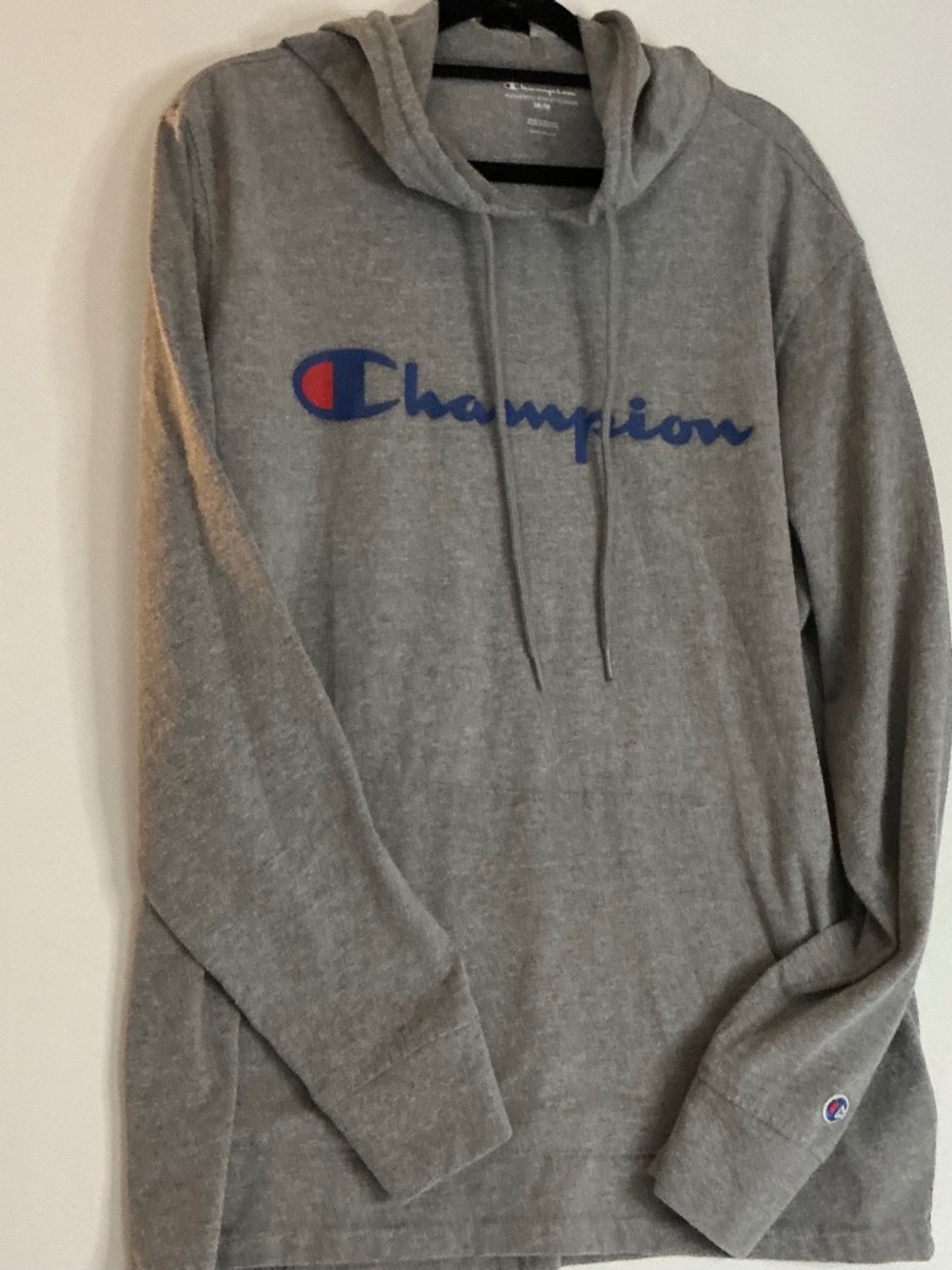 Champion Men’s gray hoodie size M